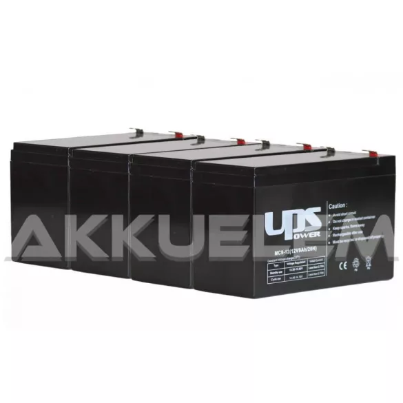 APC  RBC54 helyettesítő szünetmentes akkucsomag (4 * 12V 9Ah)