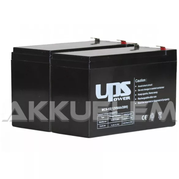 APC  RBC9 helyettesítő szünetmentes akkucsomag (2 * 12V 9Ah)
