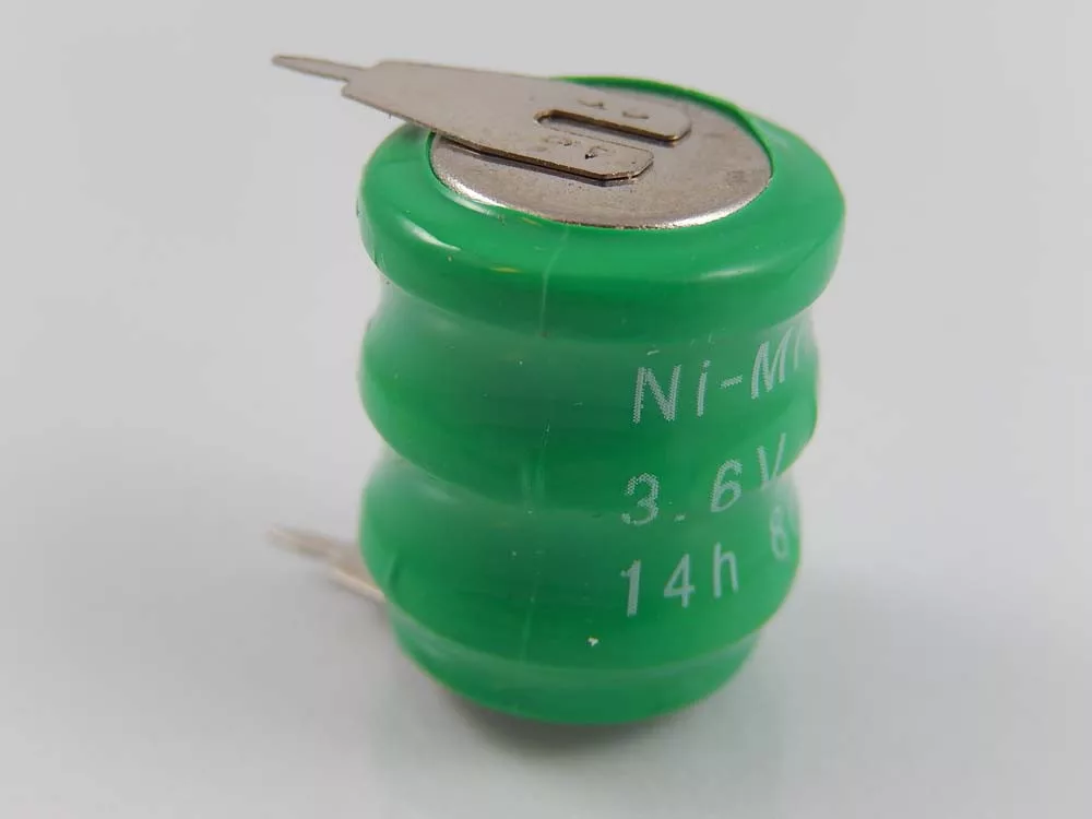 Nimh gombakku pakk (3 cellás) 2 pin 80mAh 3.6V akku Nimh gombakku pakk (3 cellás) 2 pin 80mAh 3.6V akku