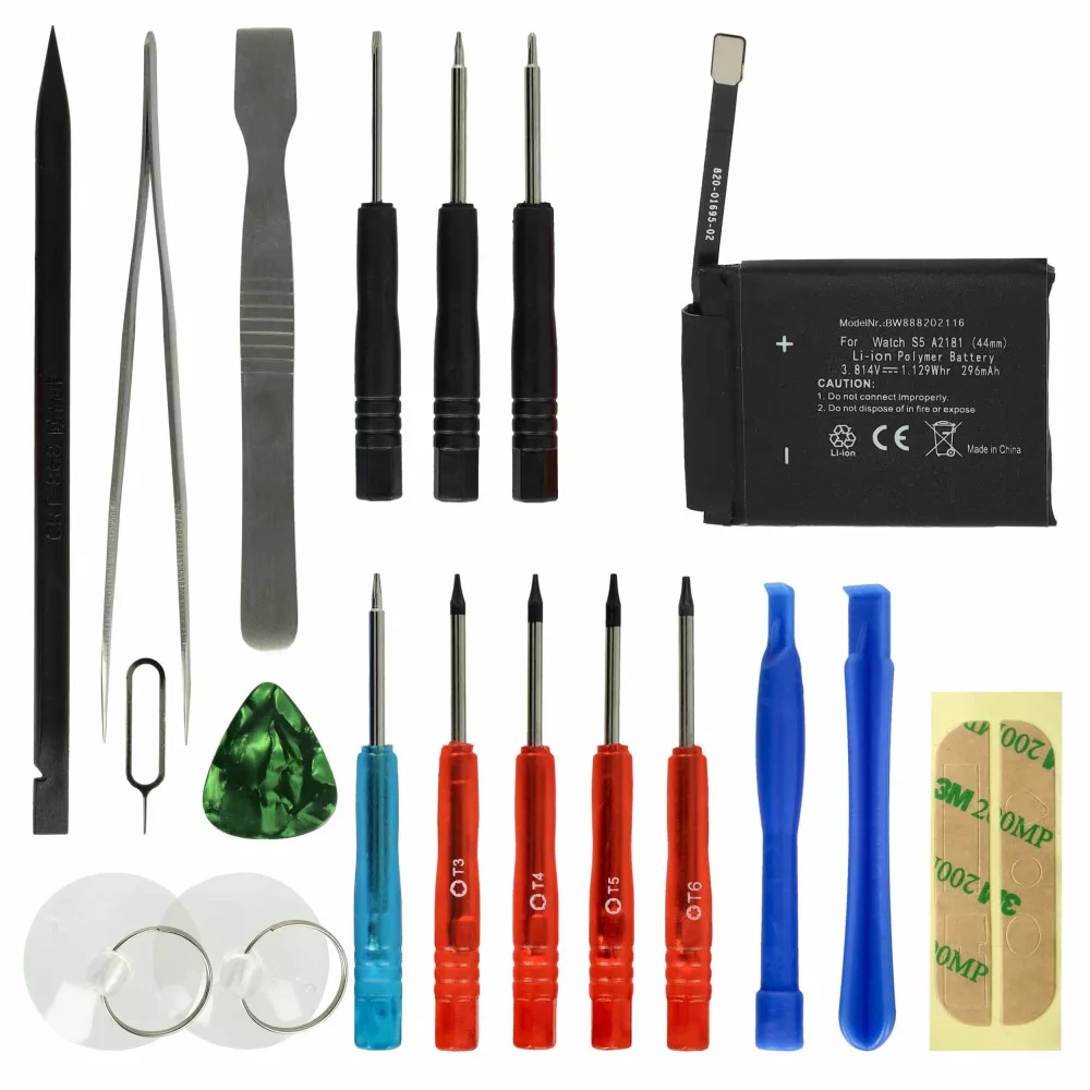 Apple A2181 - 296mAh 3.81V Li-polymer - szerszámok a csomagban - okosóra akku