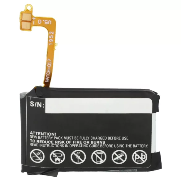 Samsung EB-BR730ABE, GH43-04538B - 300mAh 3.7V Li-polymer - szerszámok a csomagban - okosóra akku - VHBW