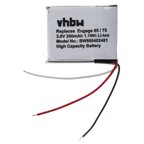 Jabra Engage 65, 75 - 290mAh 3.8V Li-ion vezeték nélküli headset akku - VHBW