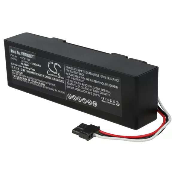 Cecotec 49CE1533- 3200mAh, 14.4V, Li-ion porszívó akku - VHBW