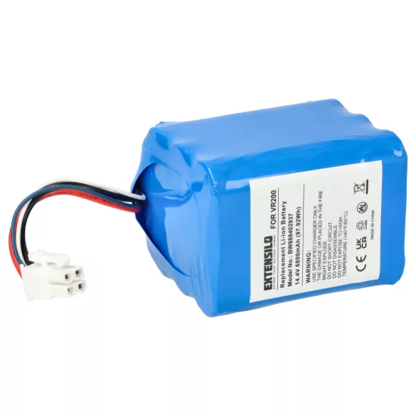 Vorwerk 20884-1, 4NCR18650P2-C001A- 6800mAh, 14.4V, Li-ion porszívó akku - VHBW