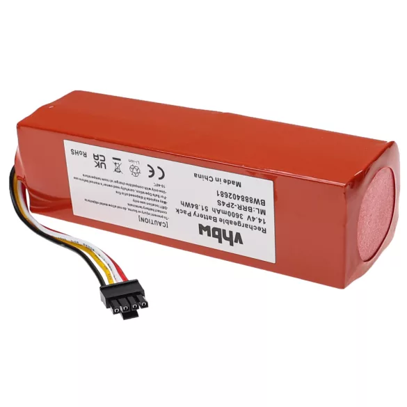Xiaomi BRR-2P4S-5200S, STYTJ02ZHM, STYTJ01ZHM- 3600mAh, 14.4V, Li-ion porszívó akku - VHBW