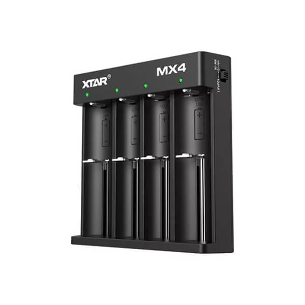 XTAR MX4 univerzális akkutöltő Ni-MH Li-ion 1,5V/3,7V LiFePO4 3,2V akkukhoz XTAR MX4 univerzális akkutöltő Ni-MH Li-ion 1,5V/3,7V LiFePO4 3,2V akkukhoz