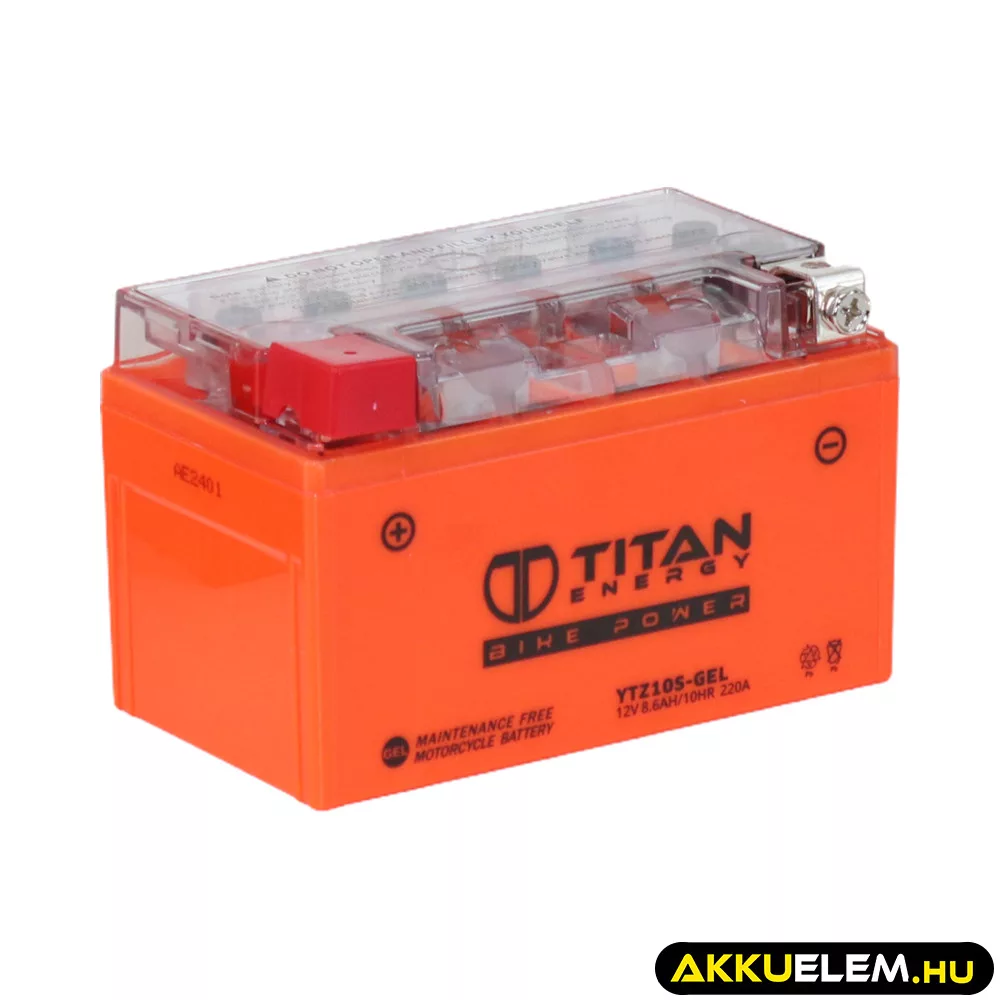 Titan Energy Bike Power YTZ10S-GEL 12V 8.6Ah 220A motorkerékpár akkumulátor BAL+ Titan Energy Bike Power YTZ10S-GEL 12V 8.6Ah 220A motorkerékpár akkumulátor BAL+