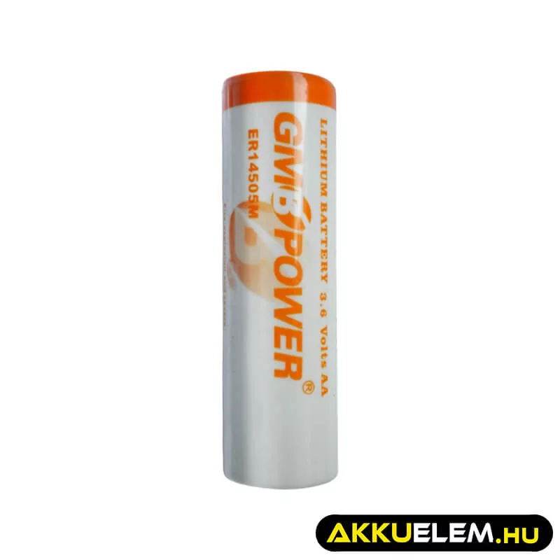 G Lítium elem AA 3.6V ER14505M 2400mAh GMB G Lítium elem AA 3.6V ER14505M 2400mAh GMB
