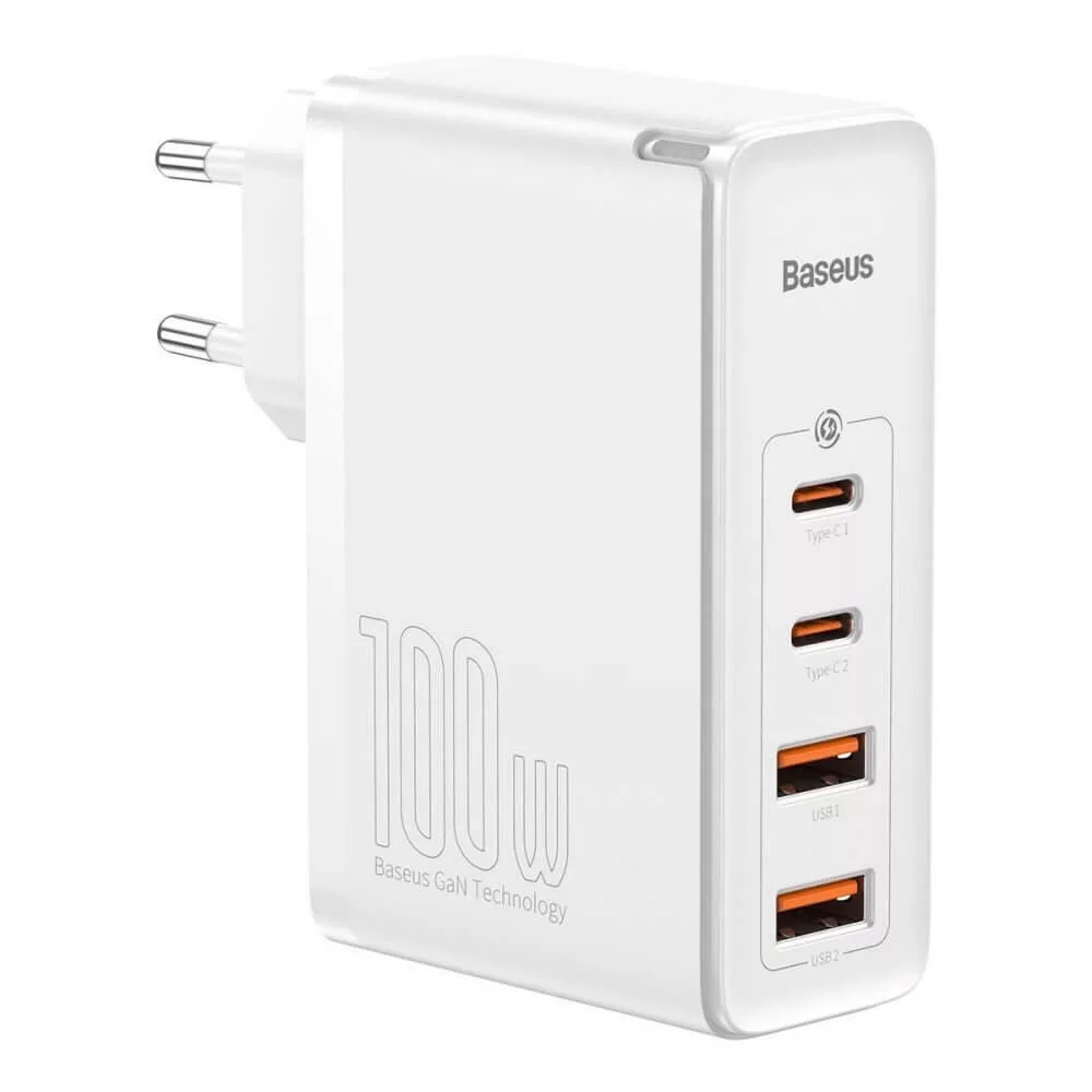 Baseus gyors töltő 100W-ig 2*USB + 2*USB-C GaN2 PD3.0 Baseus gyors töltő 100W-ig 2*USB + 2*USB-C GaN2 PD3.0