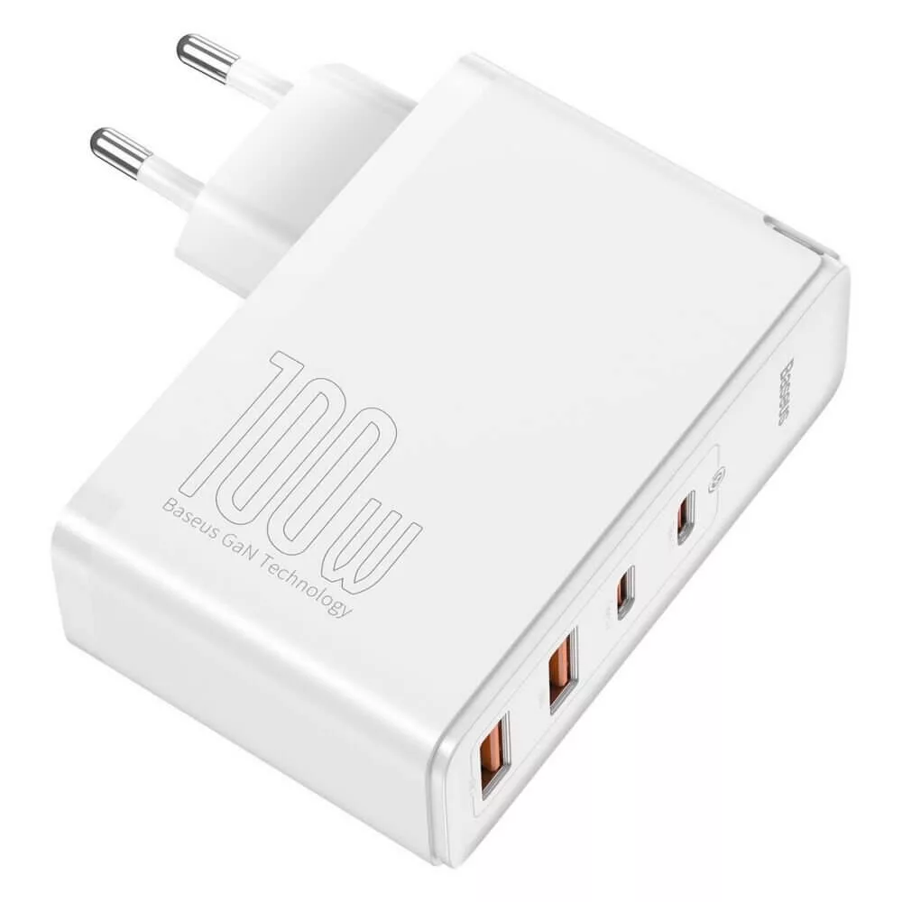 Baseus gyors töltő 100W-ig 2*USB + 2*USB-C GaN2 PD3.0