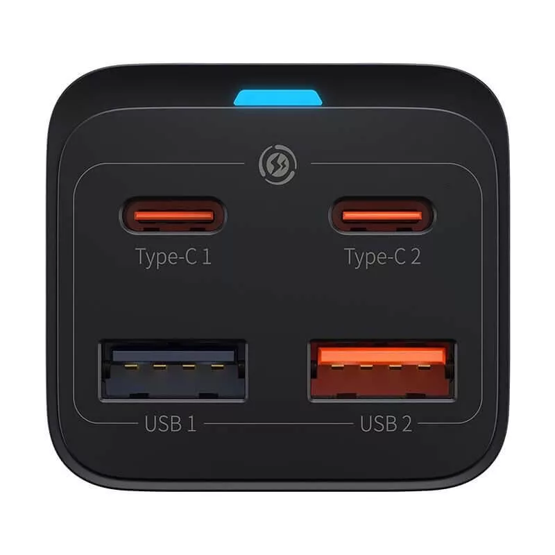 Baseus gyors töltő 65W-ig 2*USB + 2*USB-C GaN3 PD, QC4.0