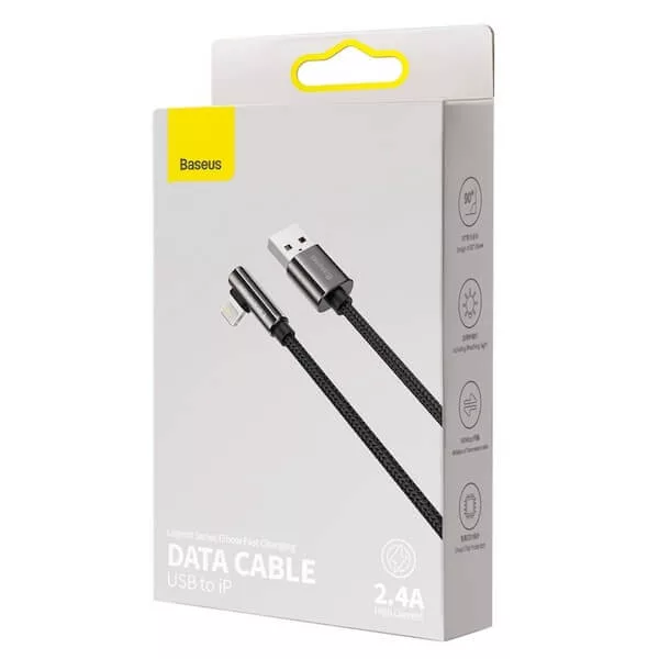 Baseus USB-iPhone 2m 90° csatlakozós
