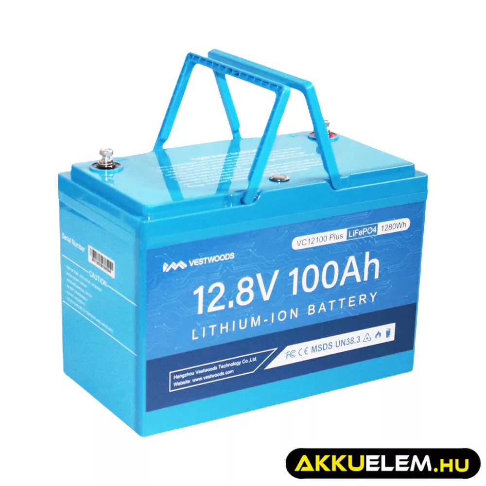Vestwoods 12V 100Ah LiFePo4 akkumulátor Vestwoods 12V 100Ah LiFePo4 akkumulátor