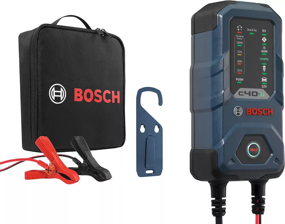 Bosch C40-Li autó akkumulátor tölto 6V 1A /12V 1A és 5A