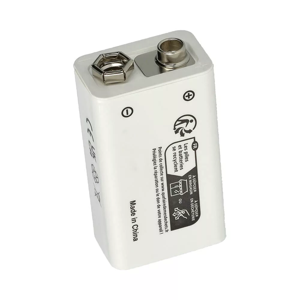 9V Block Li-ion akkumulátor USB-C csatlakozó 6F22 6LR61 9.0V 1000mAh 9V Block Li-ion akkumulátor USB-C csatlakozó 6F22 6LR61 9.0V 1000mAh