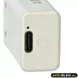 9V Block Li-ion akkumulátor USB-C csatlakozó 6F22 6LR61 9.0V 1000mAh - VHBW