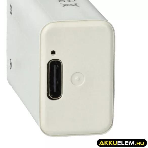 9V Block Li-ion akkumulátor USB-C csatlakozó 6F22 6LR61 9.0V 1000mAh - VHBW