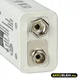9V Block Li-ion akkumulátor USB-C csatlakozó 6F22 6LR61 9.0V 1000mAh - VHBW