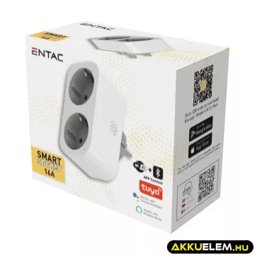   Entac Wible Hálózati Adapter Fogyasztásmérő Smart 2 dugalj