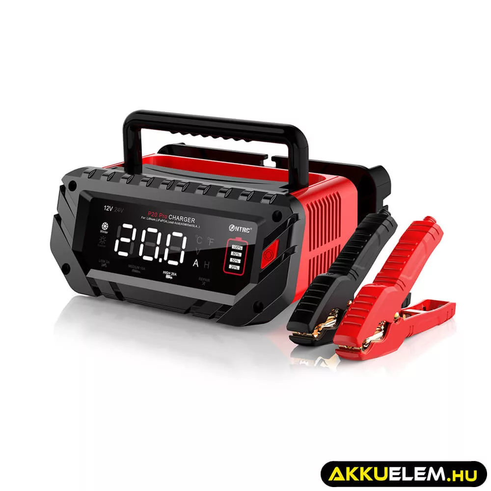 HTRC P20 Pro töltő 12V 20A/24V 10A - Ólom és LiFePO4 akkutöltő HTRC P20 Pro töltő 12V 20A/24V 10A - Ólom és LiFePO4 akkutöltő