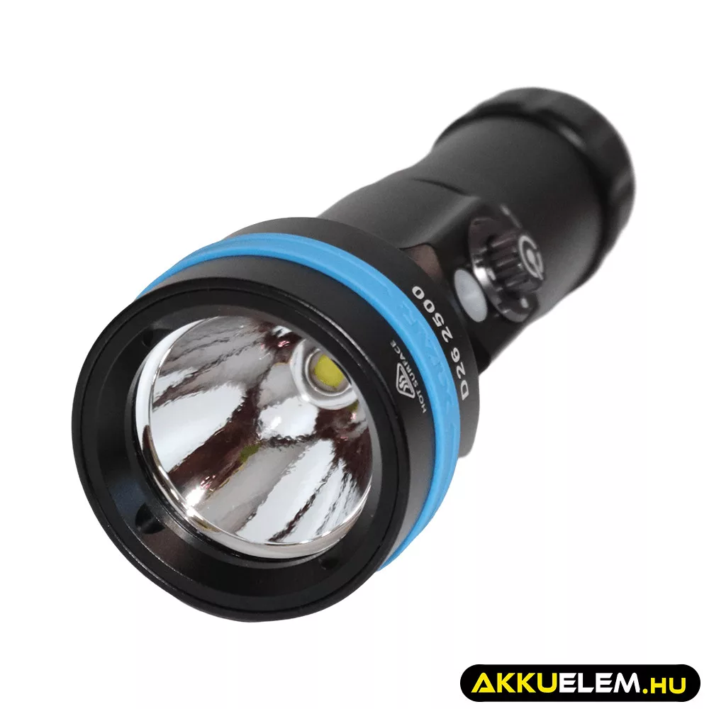 Xtar D26 2500lum SHORT búvárlámpa szett