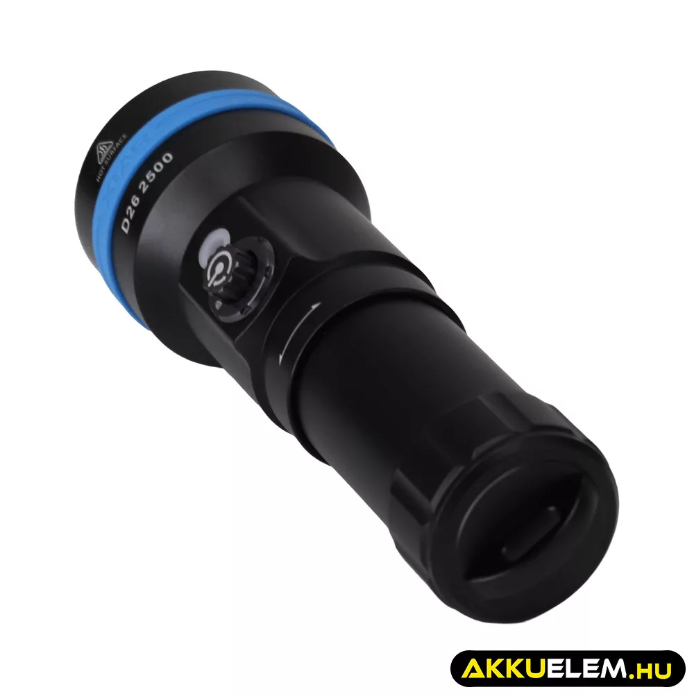 Xtar D26 2500lum SHORT búvárlámpa szett