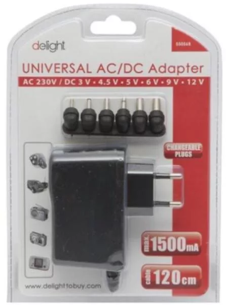 Adapter 55056c 3-12V 100-240V 6csat 30W 2,5Ah 120cm kábel