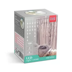 Karácsonyi fényfüggöny 100LED középfehér 58902c