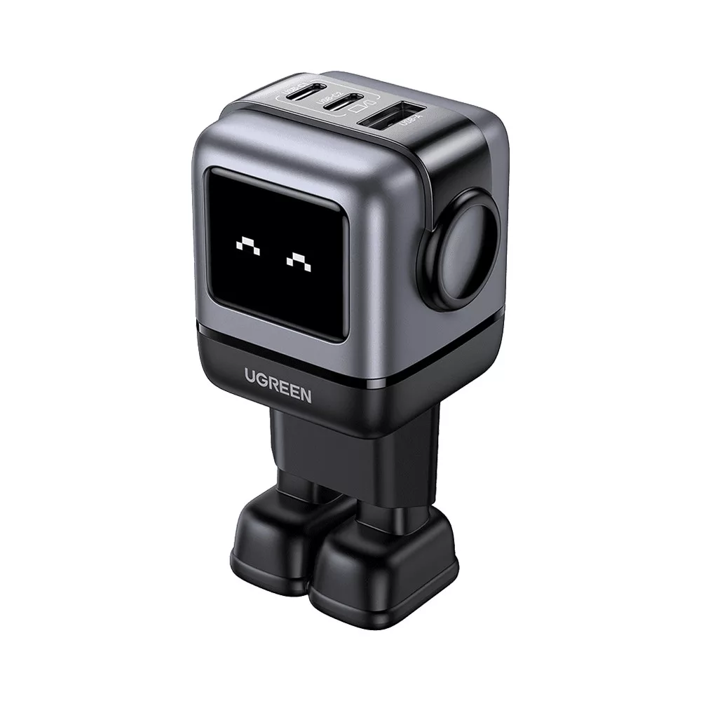 Ugreen hálózati adapter 2xUSB-C + USB kimenet 65W ROBOT Ugreen hálózati adapter 2xUSB-C + USB kimenet 65W ROBOT