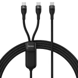 Baseus kábel 100W-ig 2in1 2x USB-C 150cm
