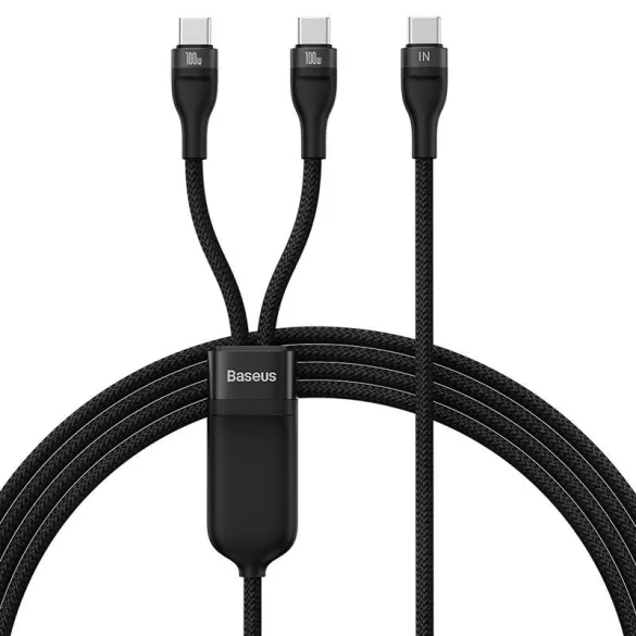 Baseus kábel 100W-ig 2in1 2x USB-C 150cm