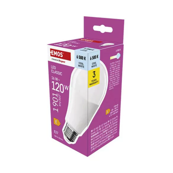 Classic E27 A70 16W (120w) 6500K LED-izzó 1901lm CW