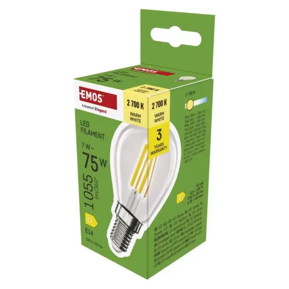 Classic E14 1055lm 7W (75W) 4000K LED wW Filament MINI Globe