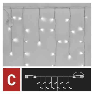 Karácsonyi füzér CNT D1CC02 100Led JÉGCSAP minta kül/bel CW