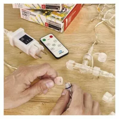 Karácsonyi füzér CNT D1CC02 100Led JÉGCSAP minta kül/bel CW
