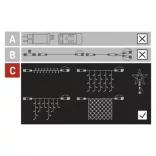 Karácsonyi füzér CNT D1CC02 100Led JÉGCSAP minta kül/bel CW