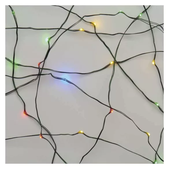 Karácsonyi Fényfüzér 40Led 5+4m IP44 cherry színes D3AM01