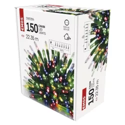   Karácsonyi fényfüzér D4AM12 150Led 22,35m kül/beltéri színes