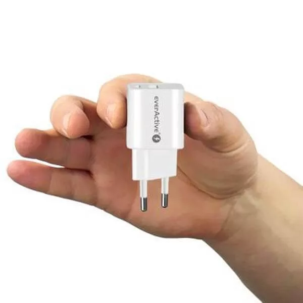 everActive USB töltő SC-390Q fehér QC3 + USB-C 30W GaN