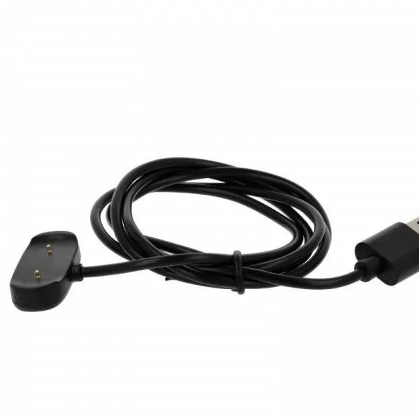 Töltőkábel Huami Amazfit Bip U Fitness Tracker - USB A Kábel, mágneses, 96cm, fekete - Utángyártott