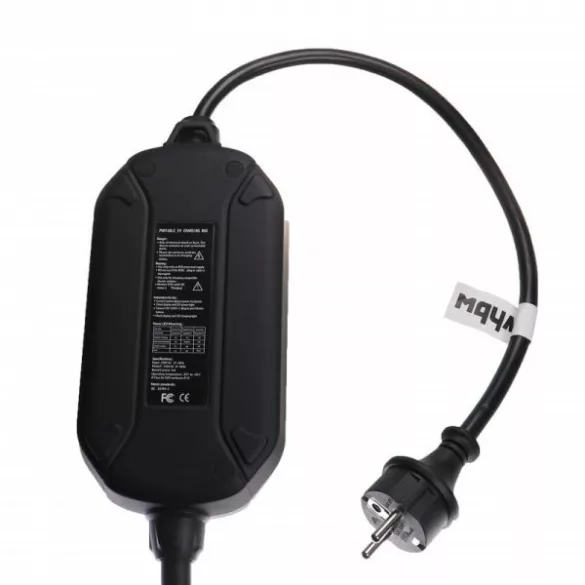 Töltőkábel elektromos autóhoz, Plug-In Hybrid - Type 2 -> Eur foglalat , 1 fázis, 16 A, 3.5 kW, 7 m - Utángyártott - VHBW