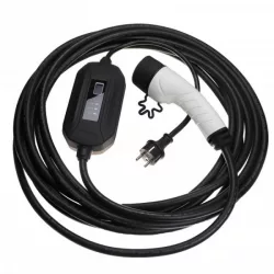   Töltőkábel elektromos autóhoz, Plug-In Hybrid - Type 2 -> Eur foglalat, 1 fázis, 16 A, 3.5 kW, 10m - Utángyártott