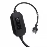 Töltőkábel elektromos autóhoz, Plug-In Hybrid - Type 2 -> Eur foglalat, 1 fázis, 16 A, 3.5 kW, 10m - Utángyártott - VHBW