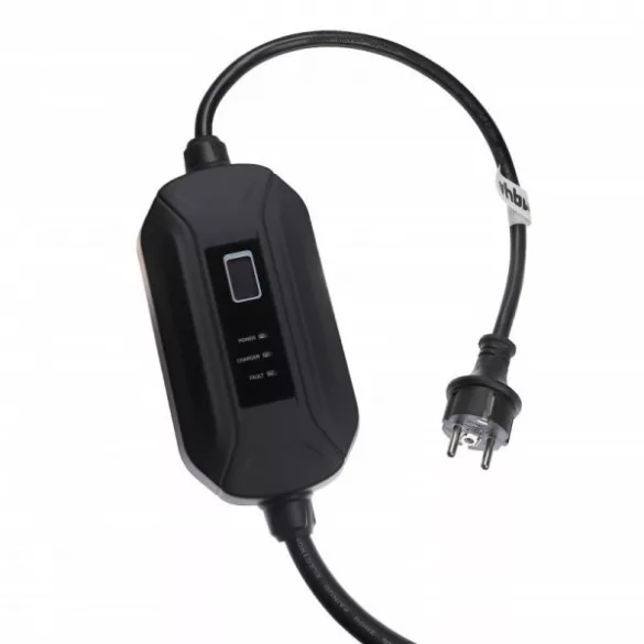 Töltőkábel elektromos autóhoz, Plug-In Hybrid - Type 2 -> Eur foglalat, 1 fázis, 16 A, 3.5 kW, 10m - Utángyártott - VHBW