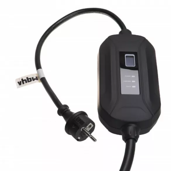Töltőkábel elektromos autóhoz, Plug-In Hybrid - Type 2 -> Eur foglalat, 1 fázis, 16 A, 3.5 kW, 3 m - Utángyártott - VHBW