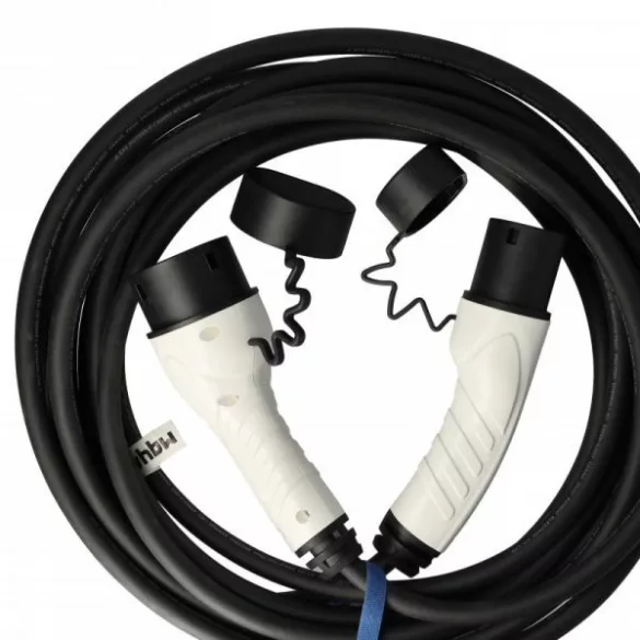 Töltőkábel elektromos autóhoz, Plug-In Hybrid - Type 2 -> Type 2, 1 fázis, 32 A, 7 kW, 10 m - Utángyártott - VHBW