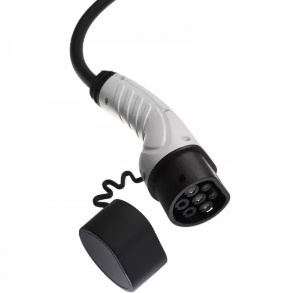 Töltőkábel elektromos autóhoz, Plug-In Hybrid - Type 2 -> Type 2, 1 fázis, 32 A, 7 kW, 5 m - Utángyártott - VHBW