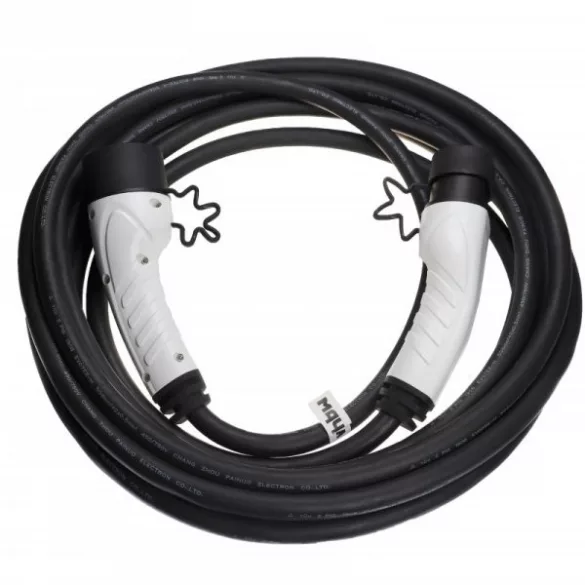 Töltőkábel elektromos autóhoz, Plug-In Hybrid - Type 2 -> Type 2, 3 fázisú, 32 A, 22 kW, 10 m - Utángyártott - VHBW