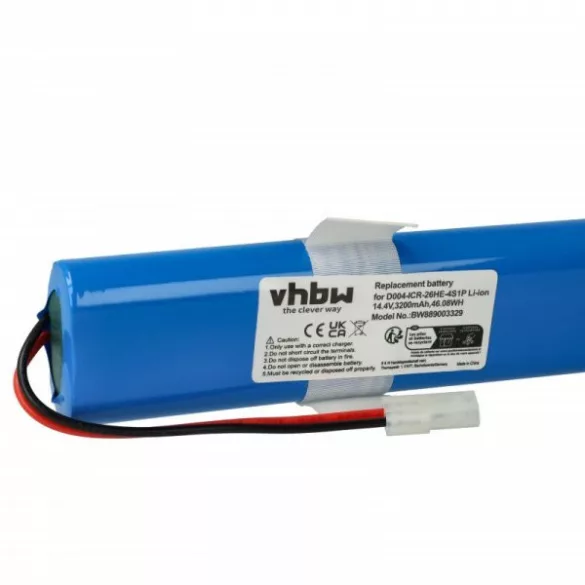 akku 360, S6 3200mAh, 14.4V, Li-Ion - Utángyártott porszívó akku - VHBW