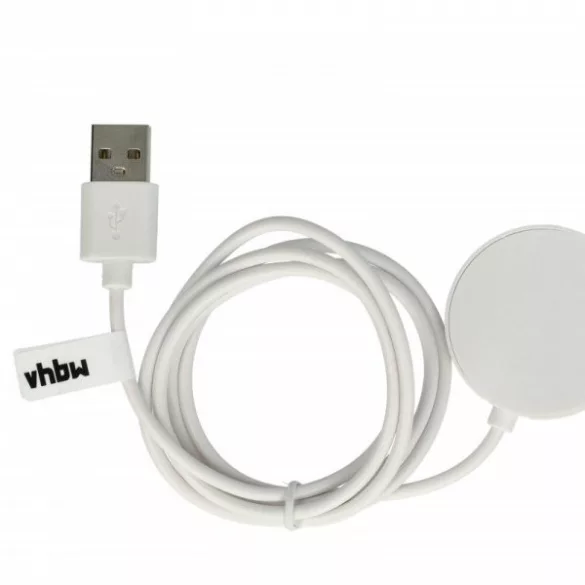 USB Töltőállomás Xiaomi Watch - Xiaomi okosóra  - 102 cm, fehér - Utángyártott - VHBW
